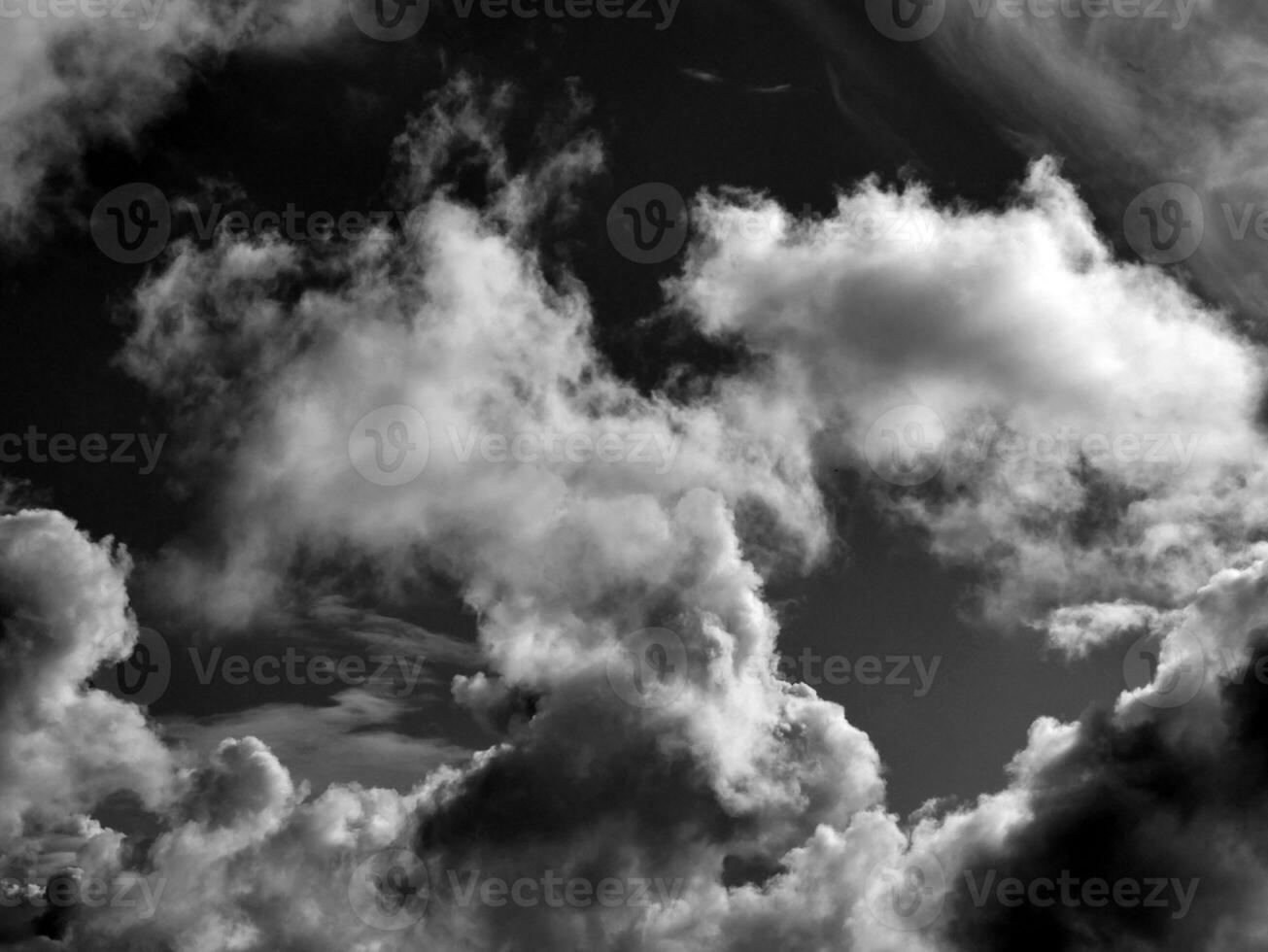 zwart en wit mooi lucht achtergrond foto