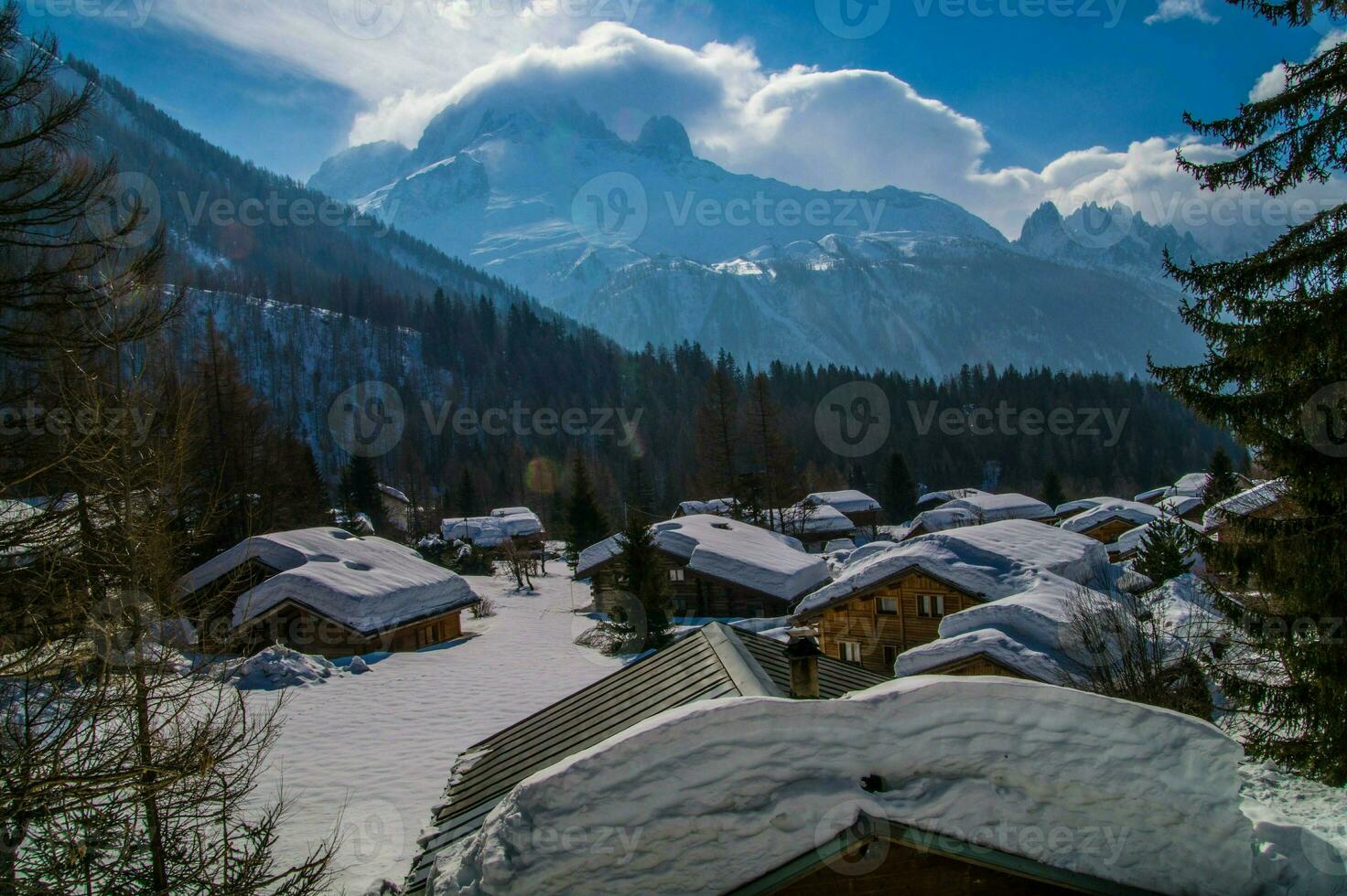 Montroc, chamonix, hoog Savoie, Frankrijk foto