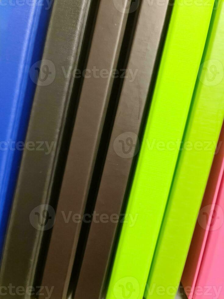 visie van coloful plastic oppervlakken. foto