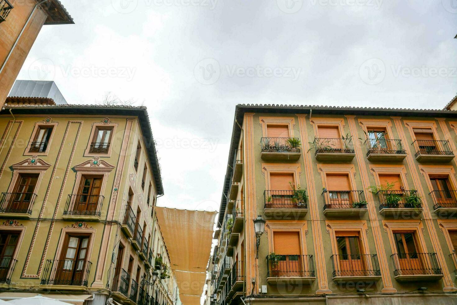 de gebouwen in de stad van sevilla, Spanje foto