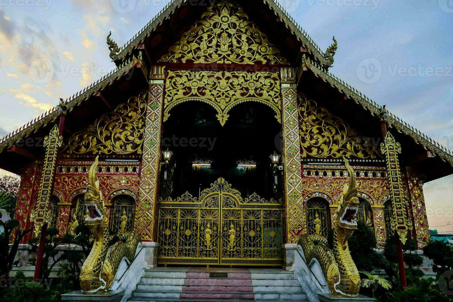 de gouden tempel in Chiang mai foto