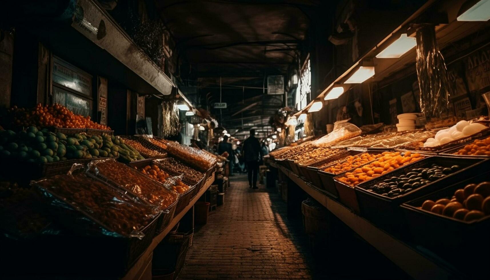 ai gegenereerd een fijnproever Mexicaans maaltijd met gegrild vlees, vers groenten, en saus gegenereerd door ai foto