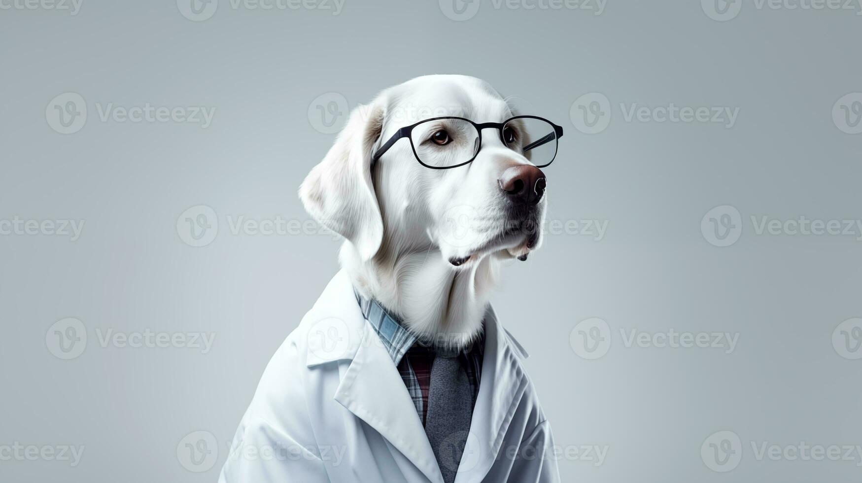 ai gegenereerd schattig weinig hond zwemmen in de zee. foto