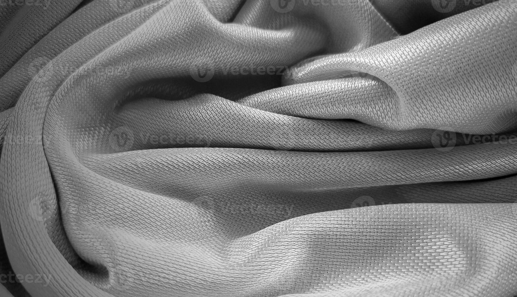 structuur grijs linnen kleding stof, verfrommeld linnen achtergrond foto