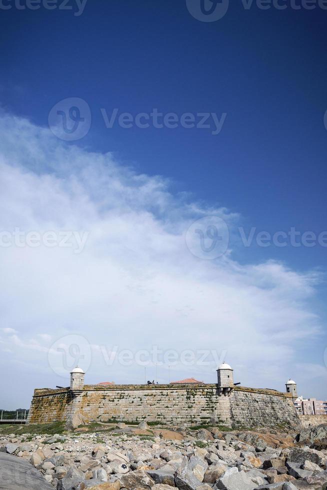 castelo do queijo fort oriëntatiepunt op porto kust portugal foto