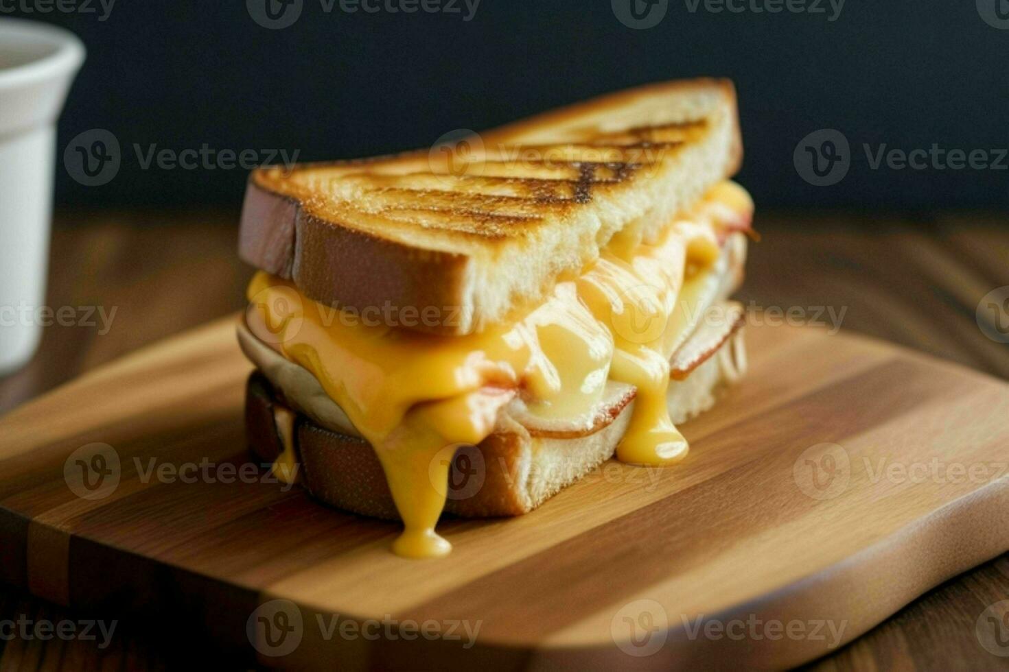 ai gegenereerd gegrild kaas Sandwich. pro foto