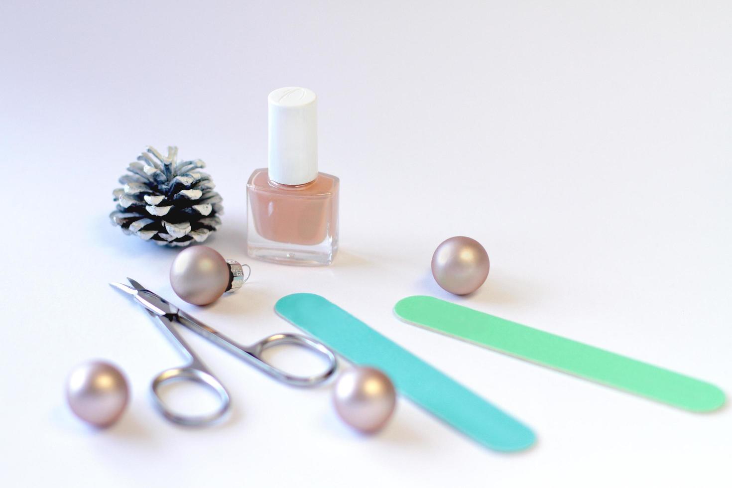 kerst en nieuwjaar manicure set, nagellak voor vakanties foto