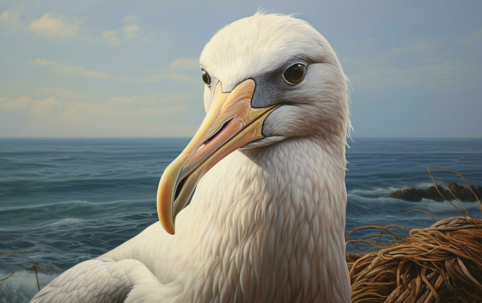ai gegenereerd albatros vogel foto