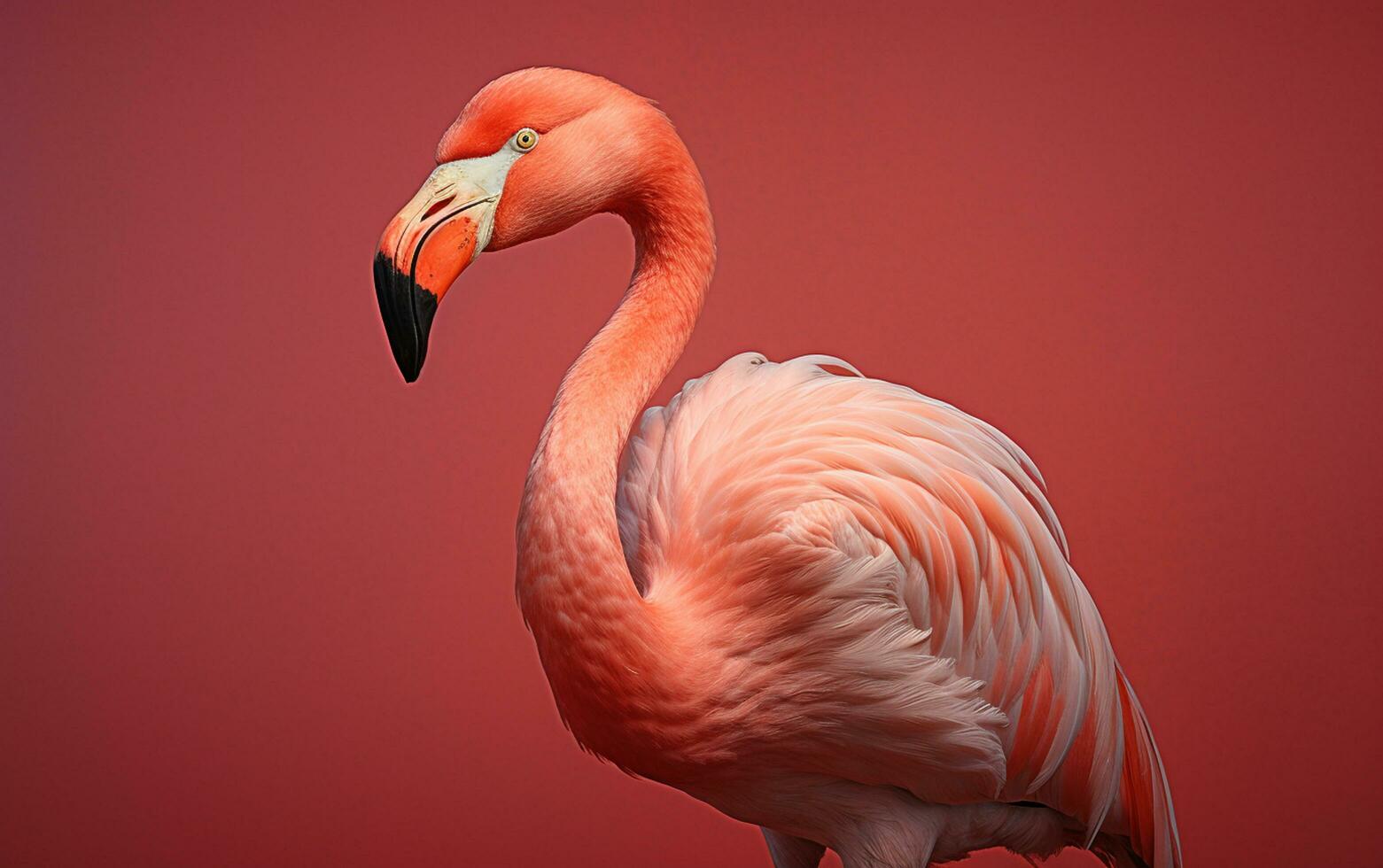 ai generatief Amerikaans flamingo vogel fotografie foto