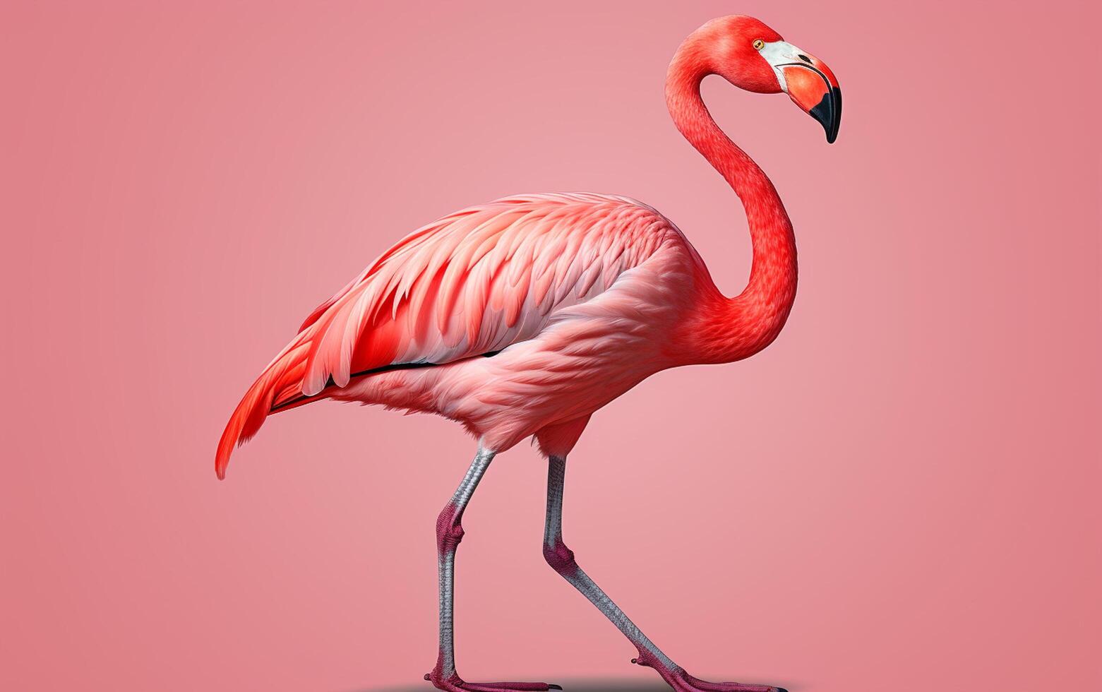 ai generatief Amerikaans flamingo vogel fotografie foto