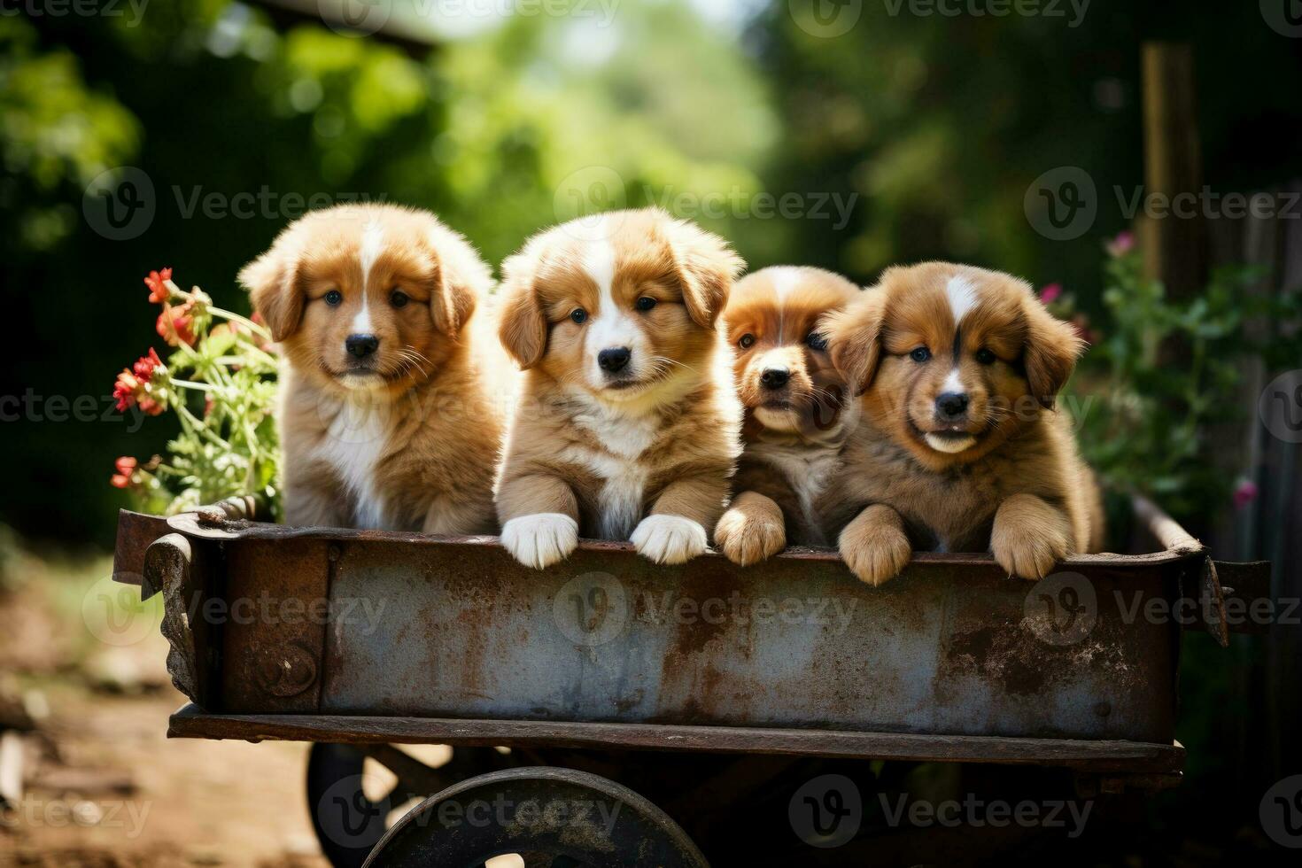 ai gegenereerd houten podium mockup staat leeg tegen een natuurlijk backdrop foto