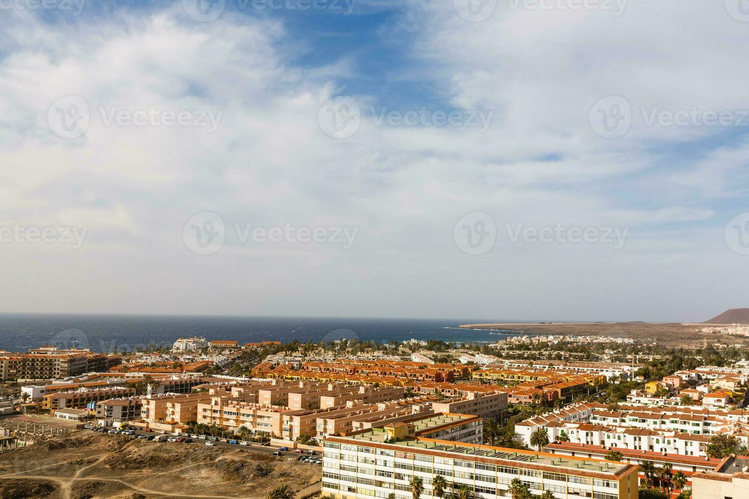 tenerife, een stad- Aan de zuidwesten kust van Tenerife foto