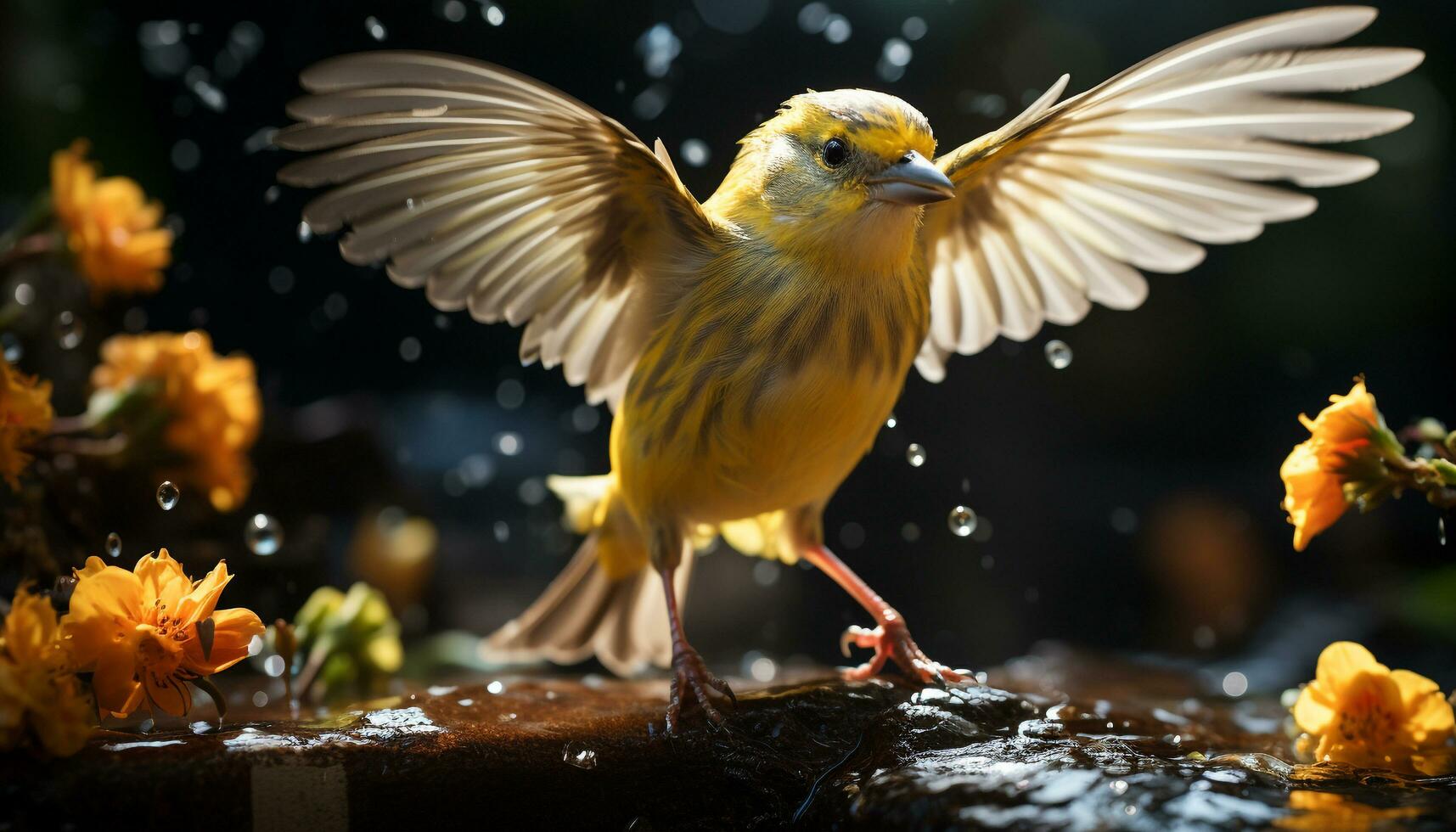 ai gegenereerd glimlachen Mens, verlichte stad, zelfverzekerd, genieten van nachtleven, op zoek Bij camera gegenereerd door ai foto