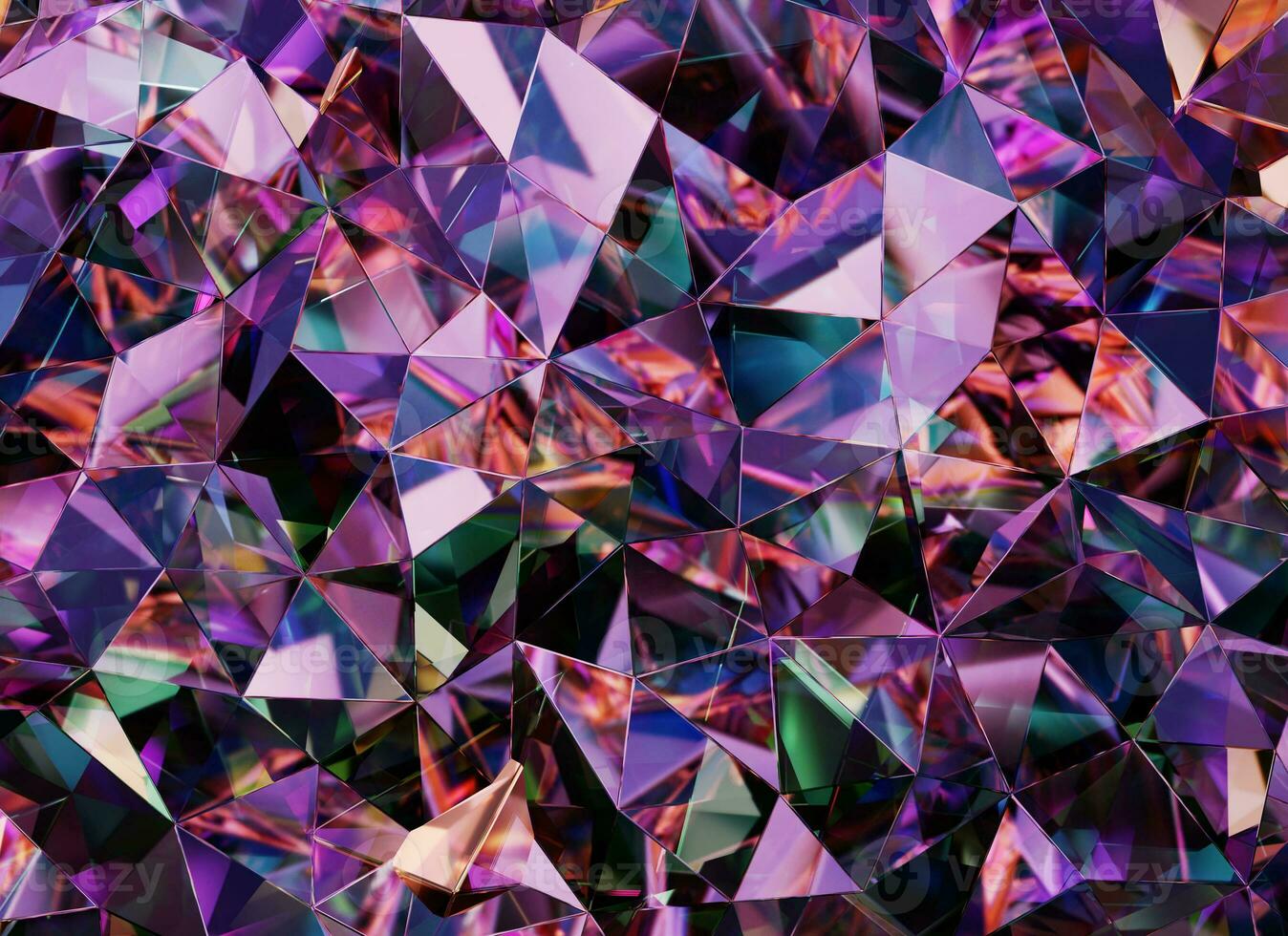 luxe abstract realistisch Purper kristal structuur reflectie dichtbij omhoog achtergrond 3d renderen foto