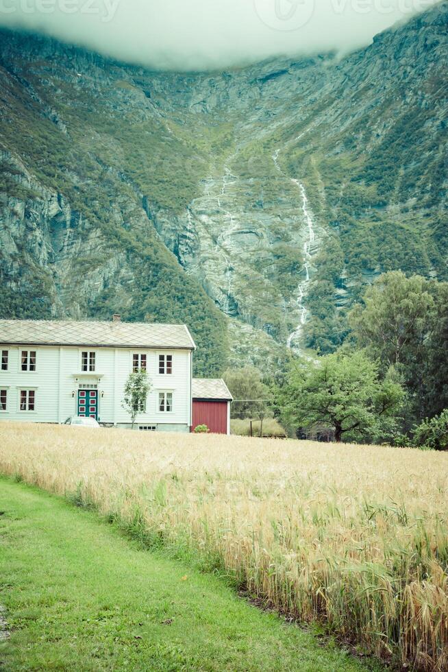 mooi vallei, trol route, Noorwegen foto