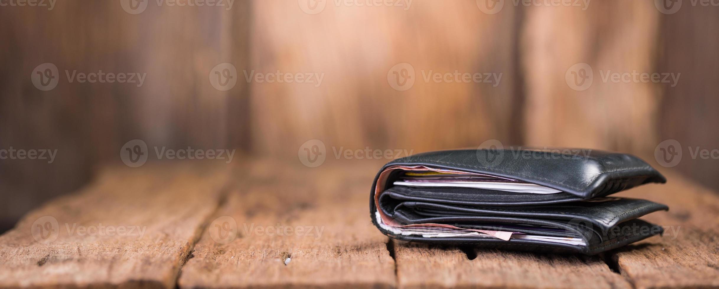 zakgeld op hout foto