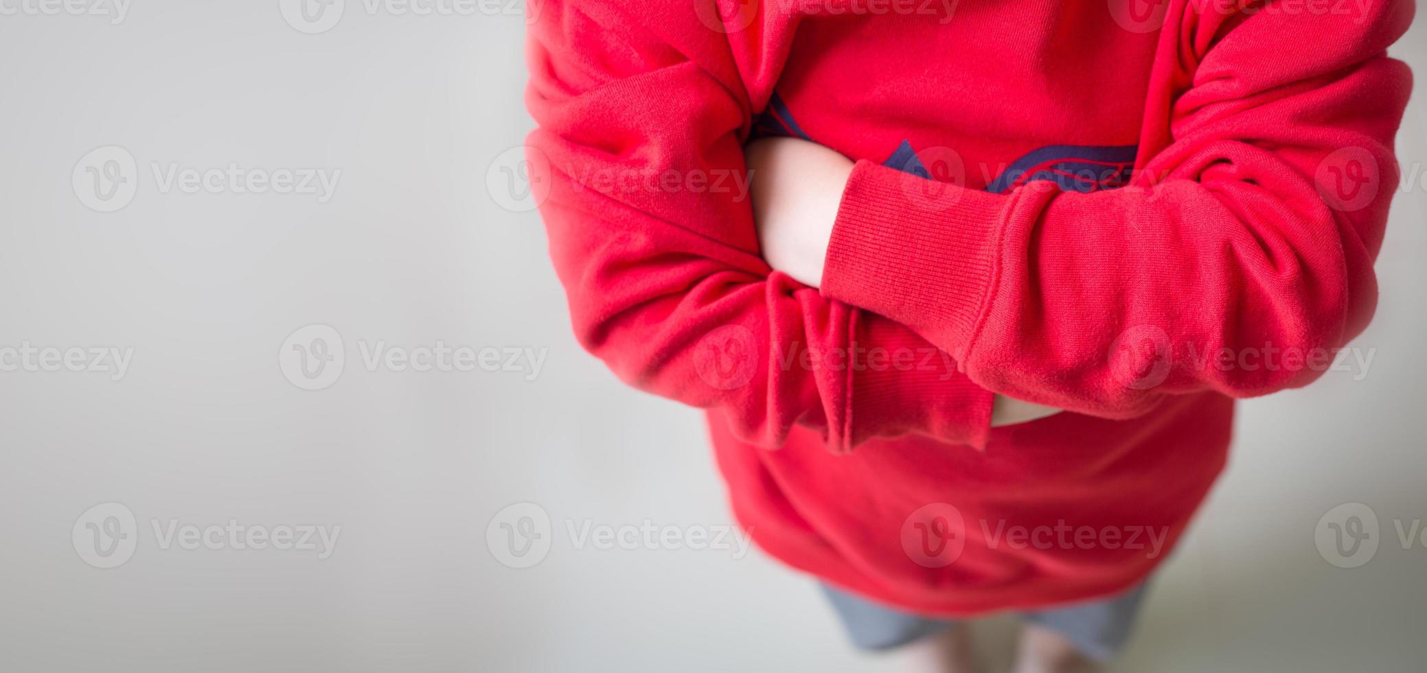 close-up rood shirt foto