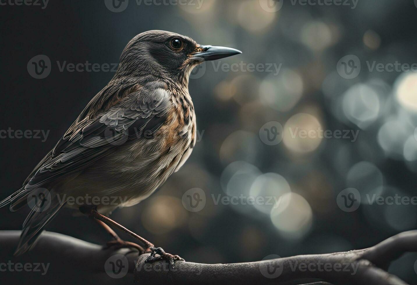 ai gegenereerd ai generatief dichtbij omhoog van een vogel foto