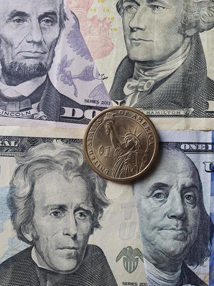 economie en zaken met Amerikaans dollargeld dollar foto