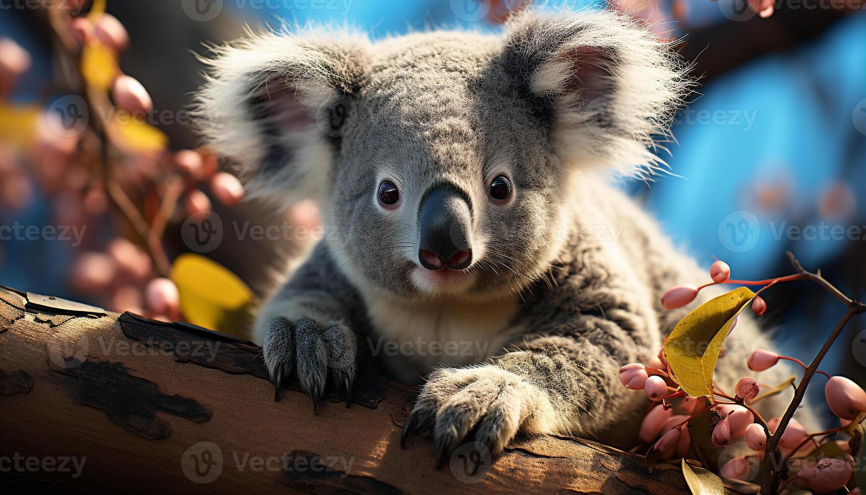 ai gegenereerd schattig katje staren, pluizig vacht, speels natuur, schoonheid in natuur gegenereerd door ai foto