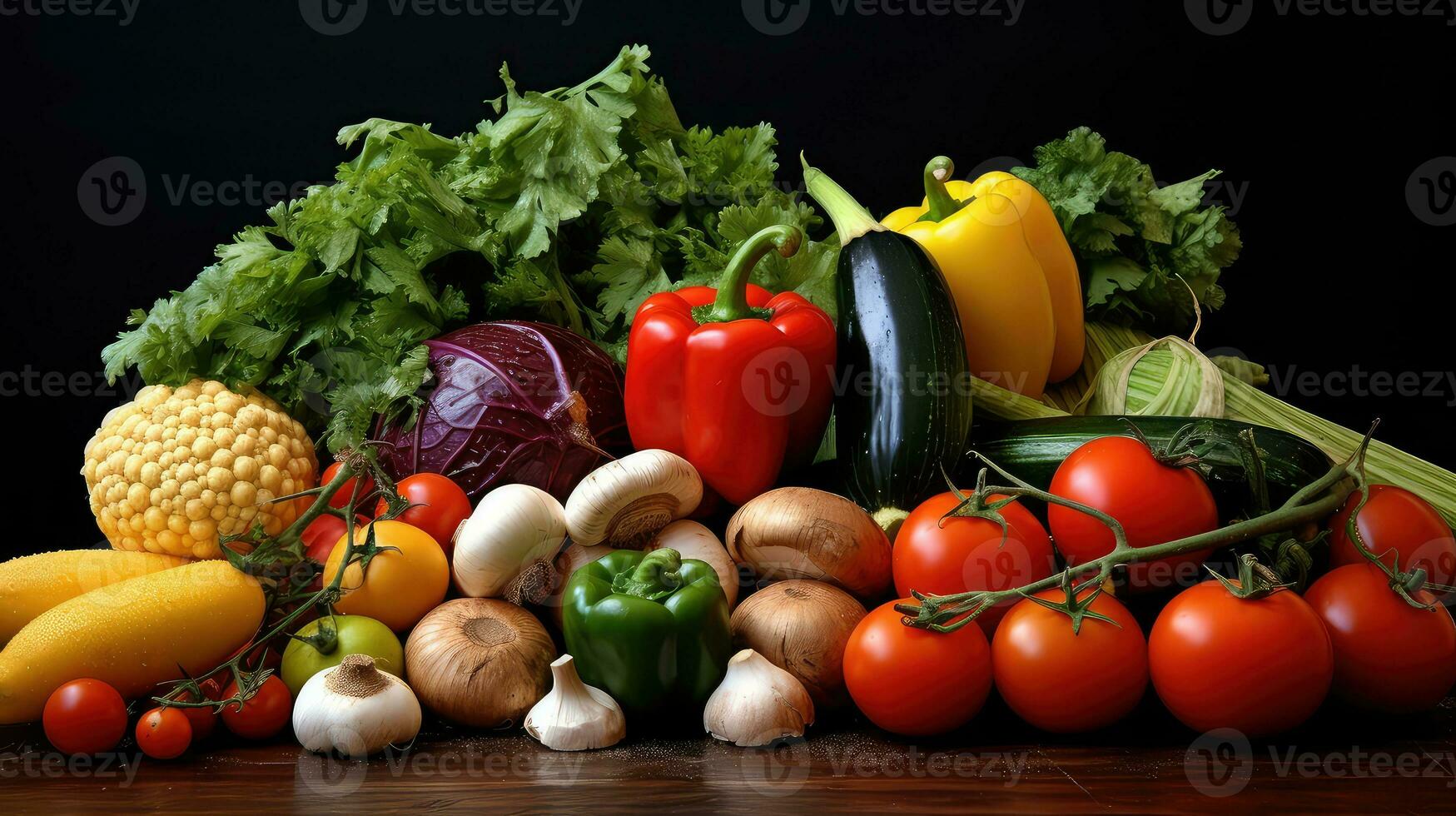 ai gegenereerd achtergrond vegetarisch veganistisch voedsel courgette ai gegenereerd foto