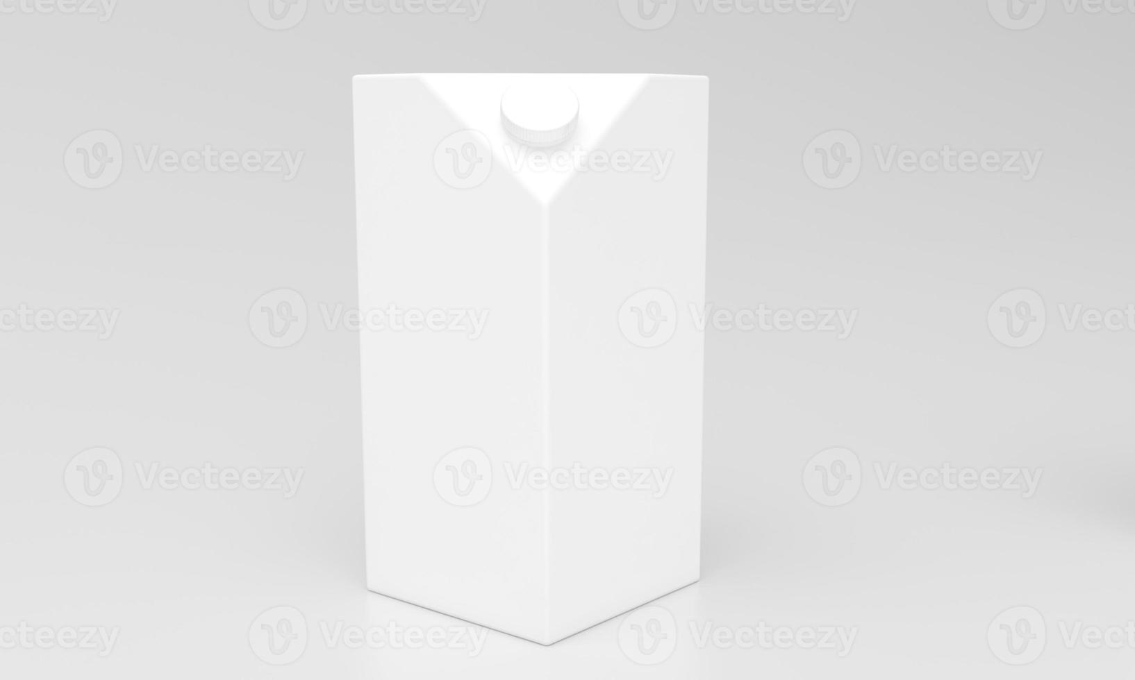 melkpak verpakkingspakket ontwerp 3d weergegeven foto