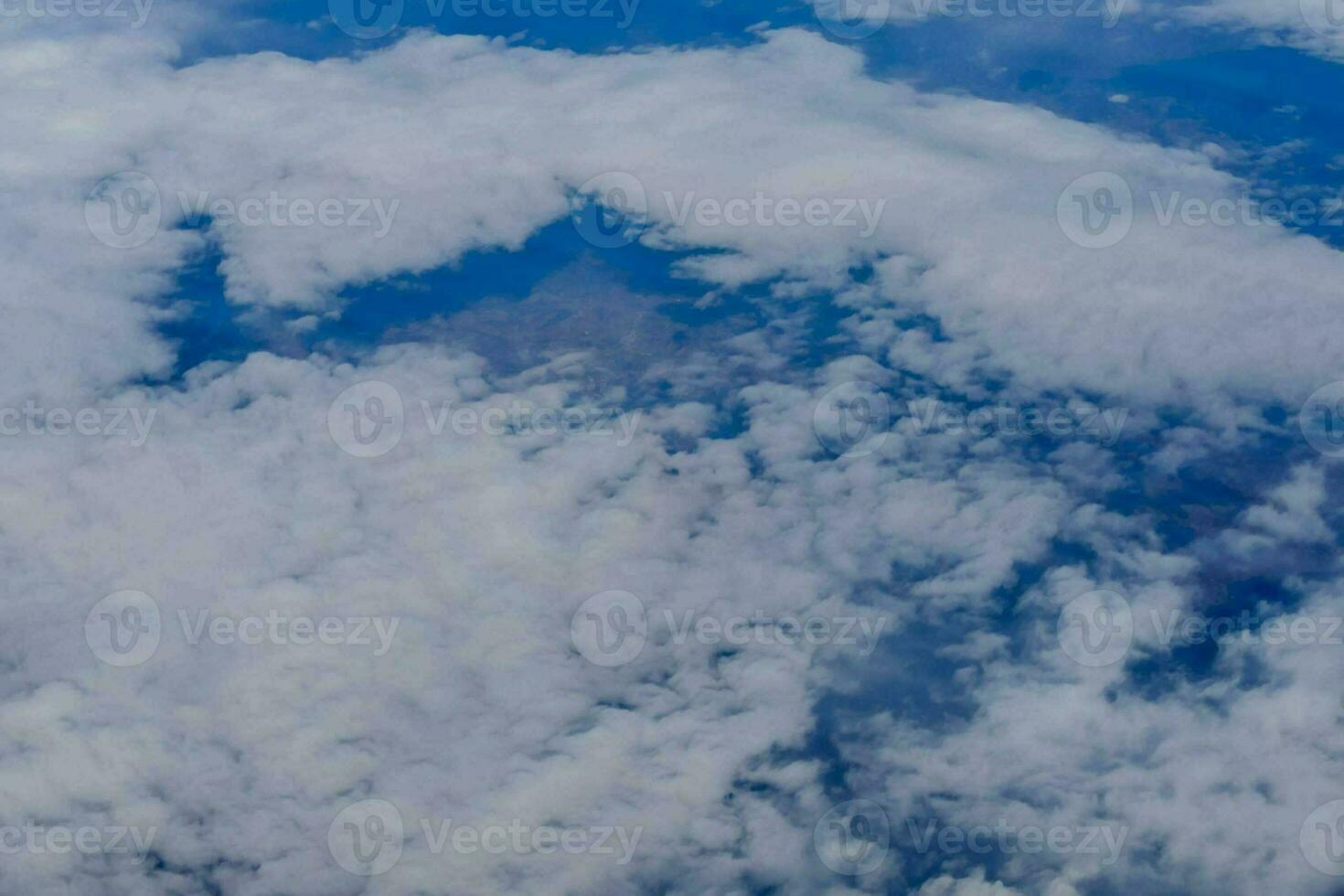 visie van de top van een vliegtuig foto