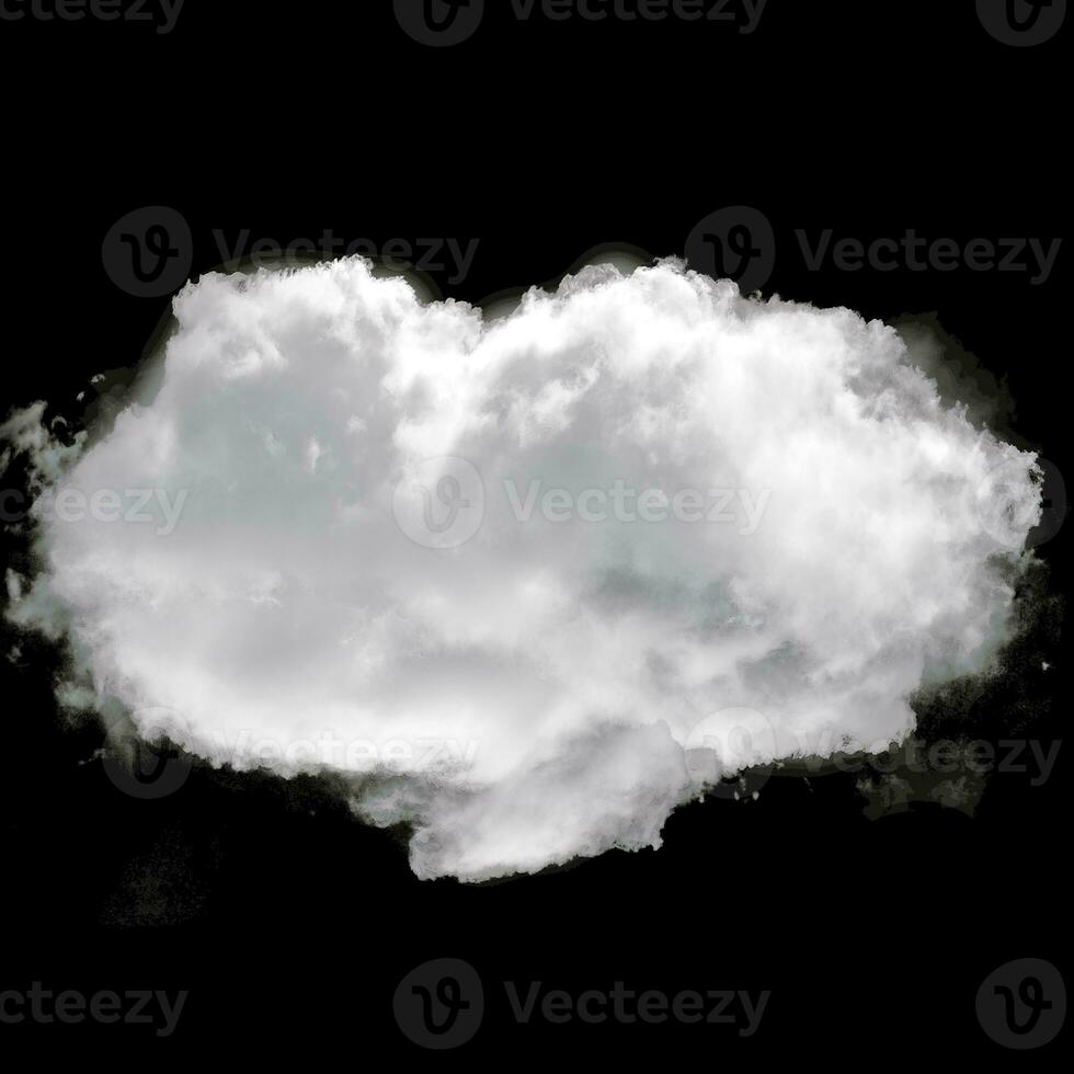 single wit wolk illustratie foto