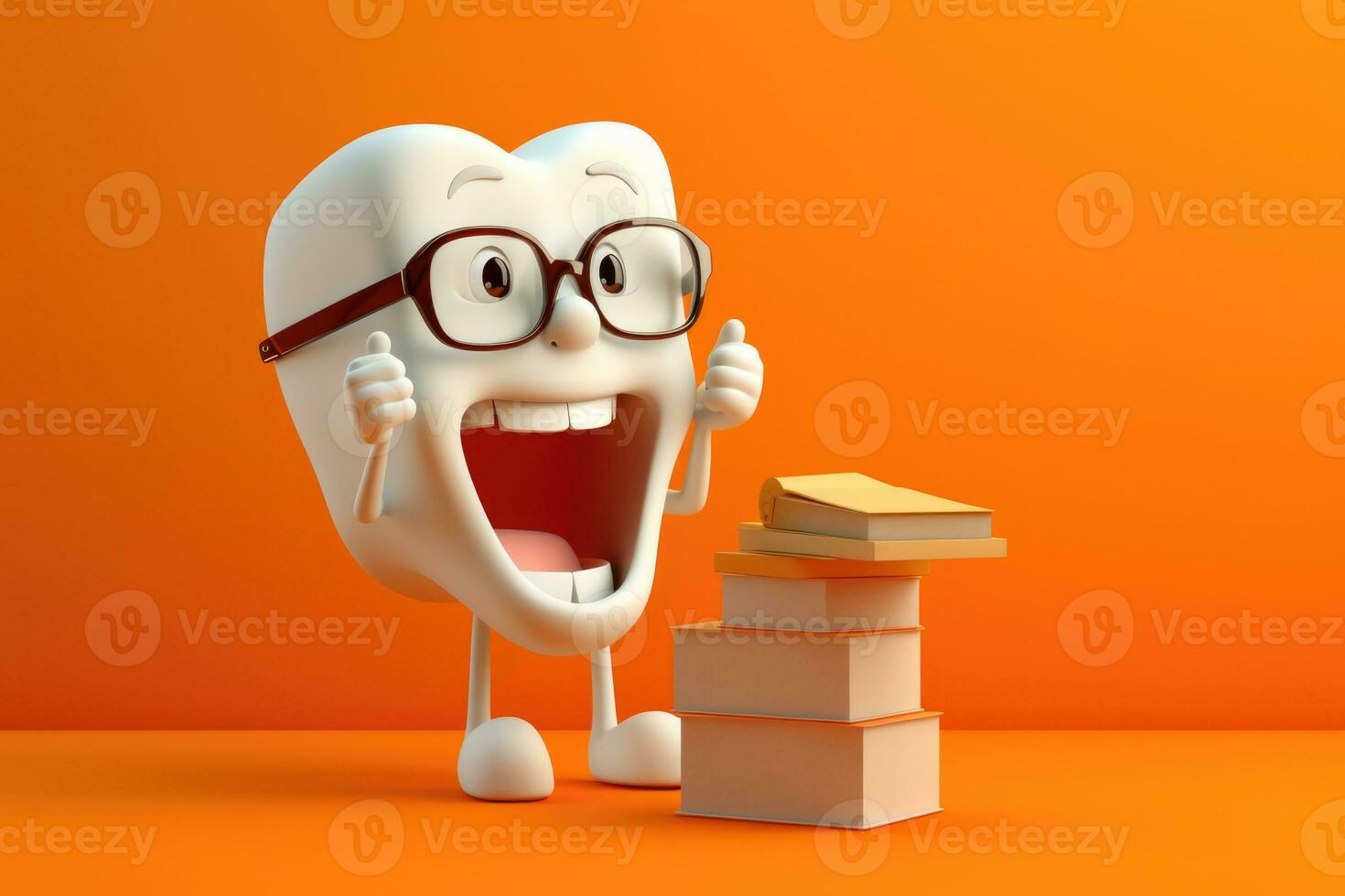 ai gegenereerd glimlach grappig bakkerij karakter voedsel mascotte schattig emotie emoticon ontbijt uitdrukking foto