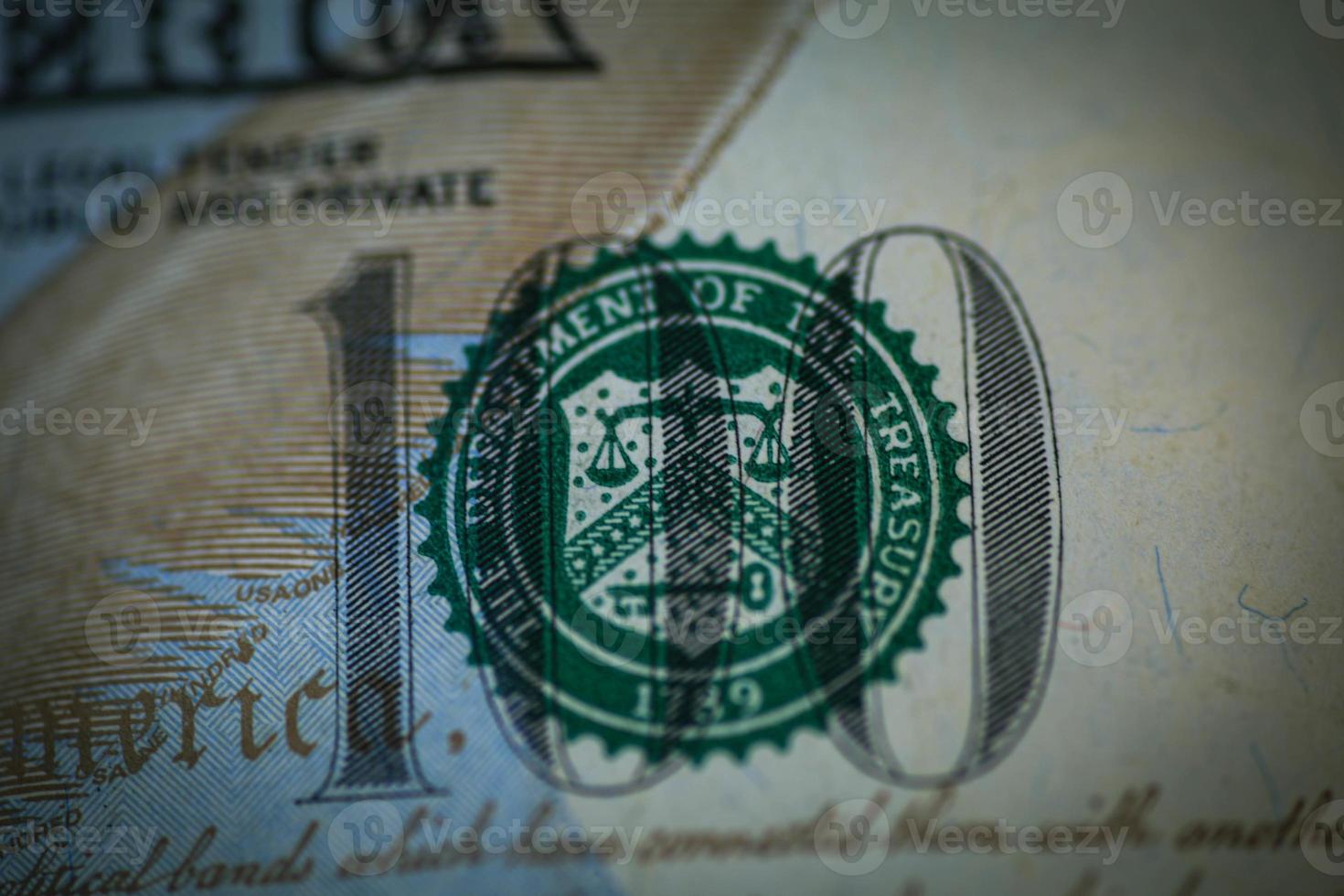 benjamin franklin op Amerikaanse dollar - usd foto