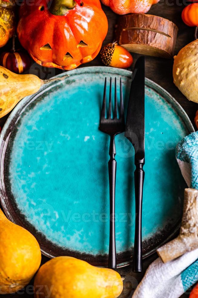 herfst tafel setting foto