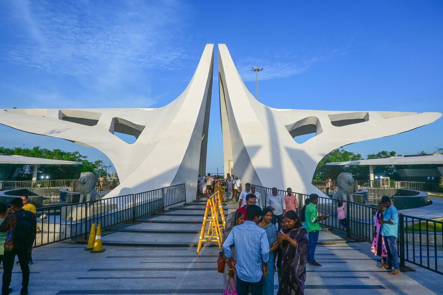 chennai, Indië - juli 14, 2023 jayalalithaa's begrafenis plaats en gedenkteken foto