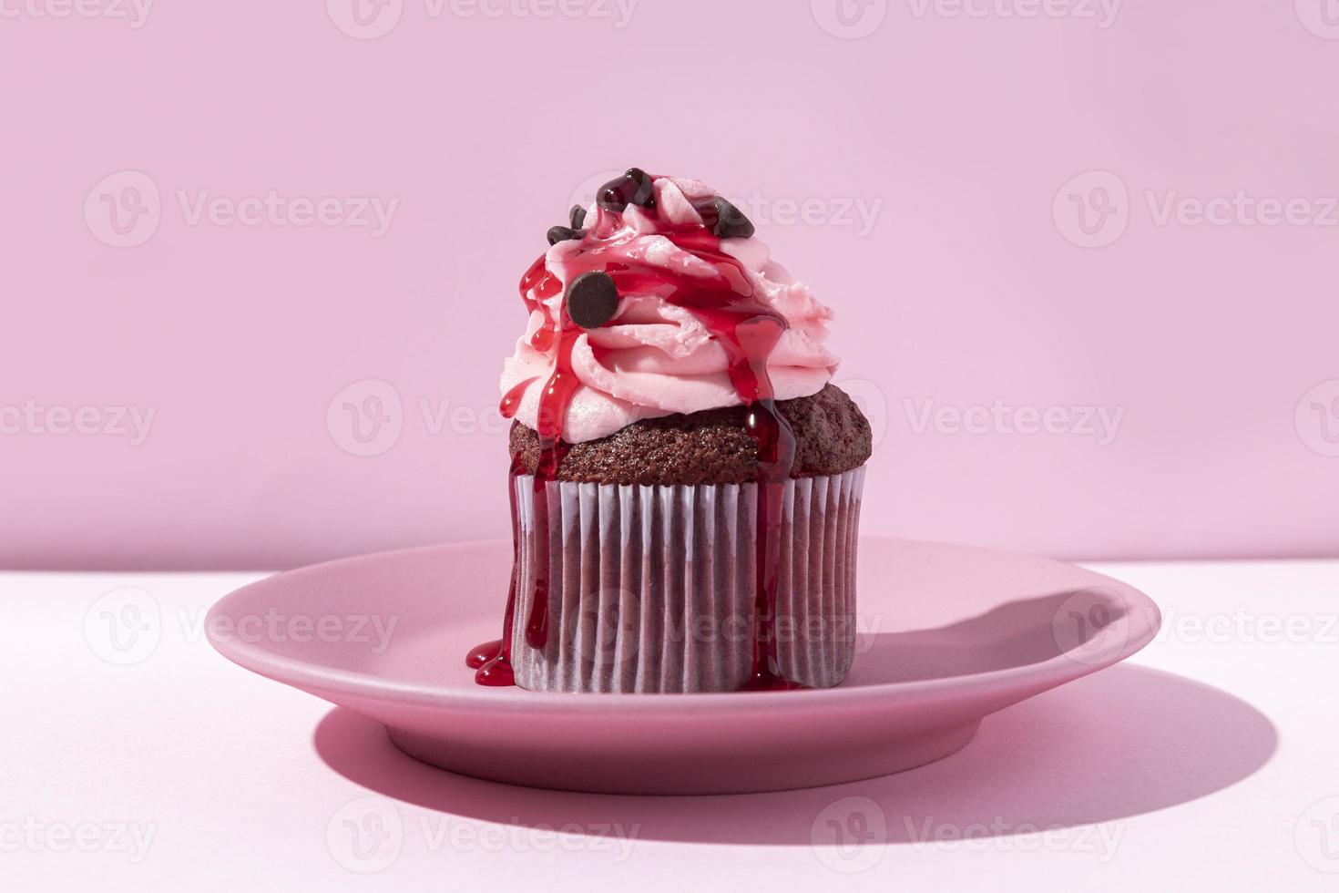 heerlijke cupcake met glazuur foto