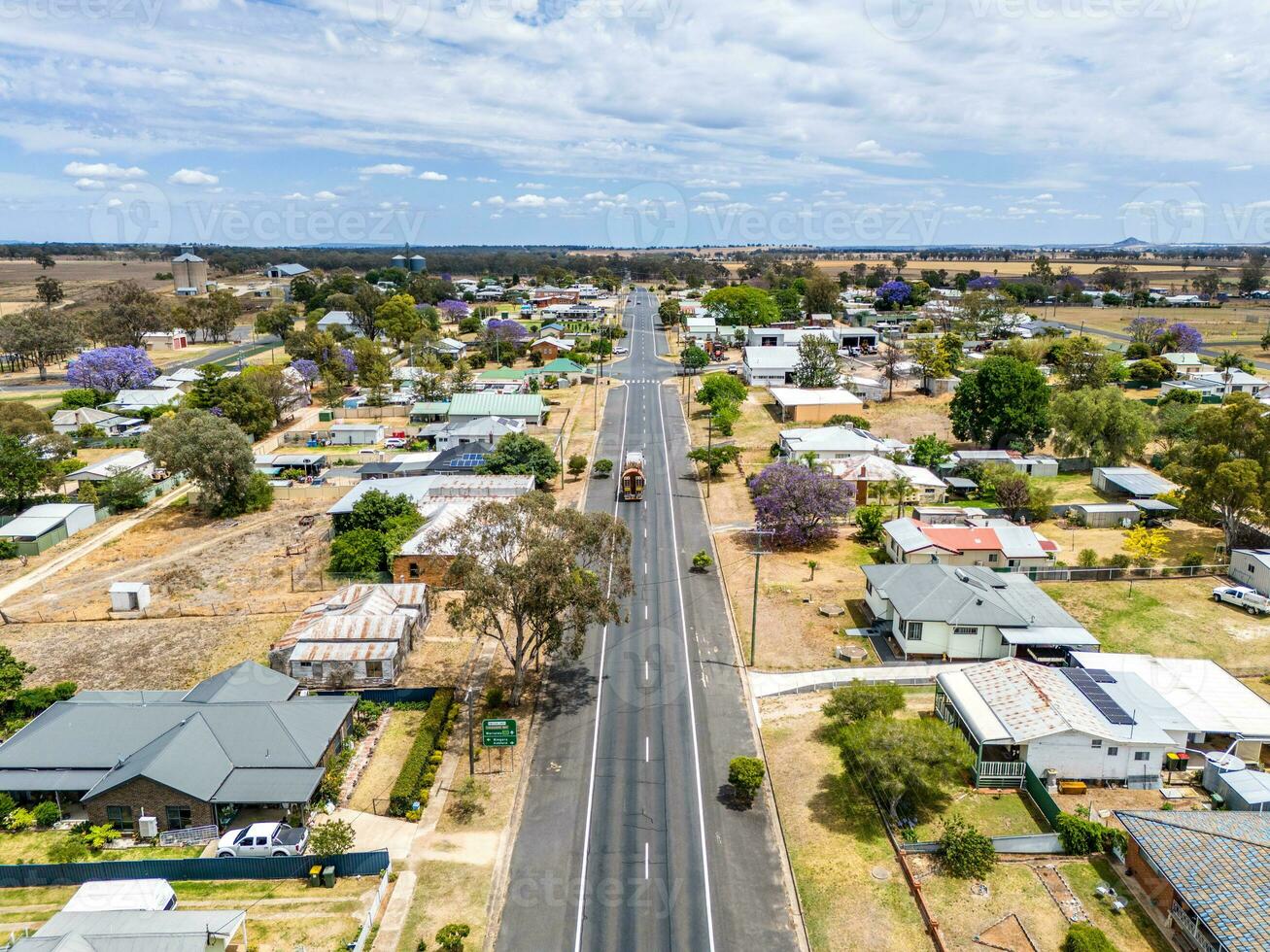 antenne visie genomen van een dar Bij delungra, nsw, Australië foto