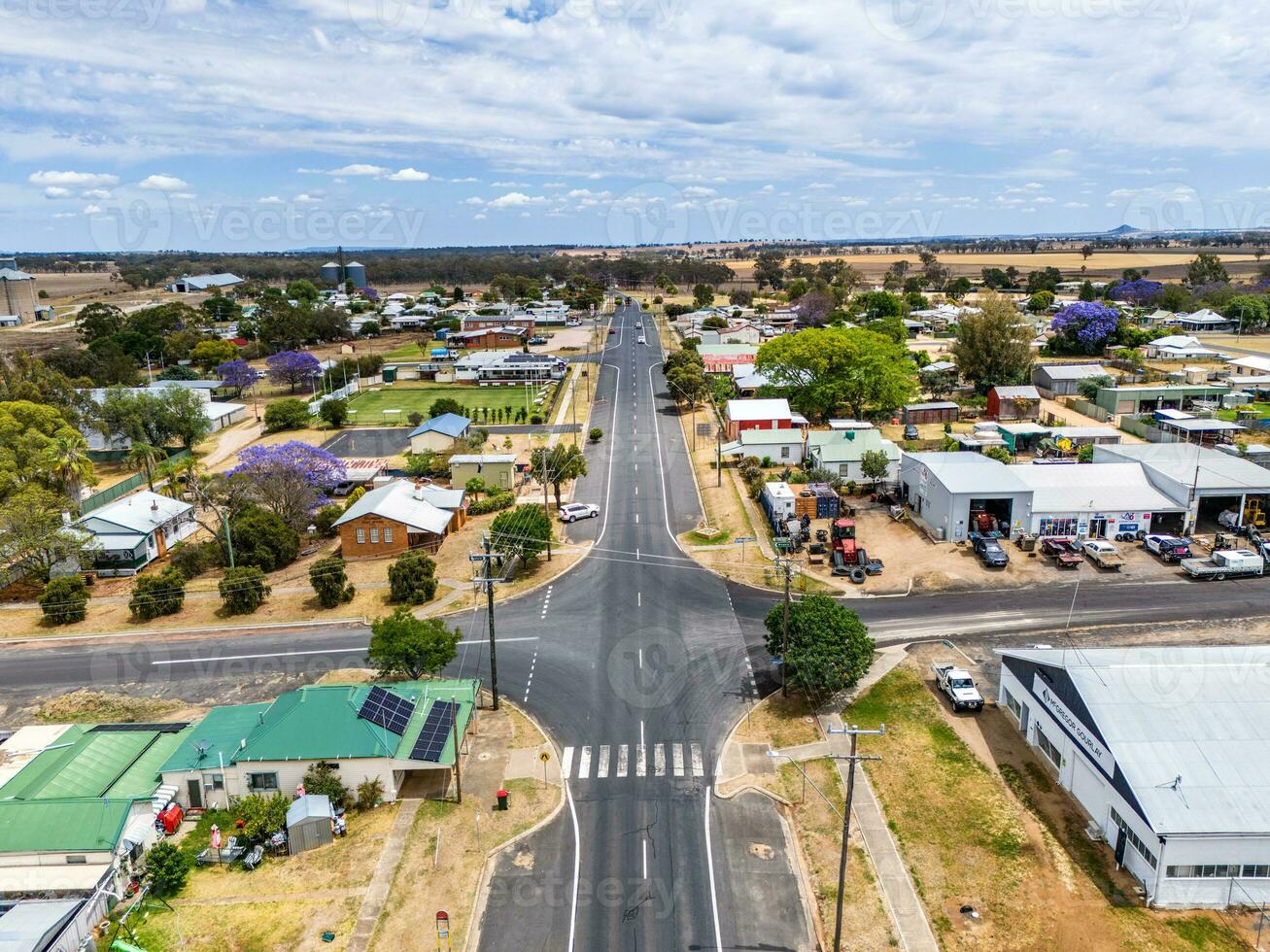 antenne visie genomen van een dar Bij delungra, nsw, Australië foto