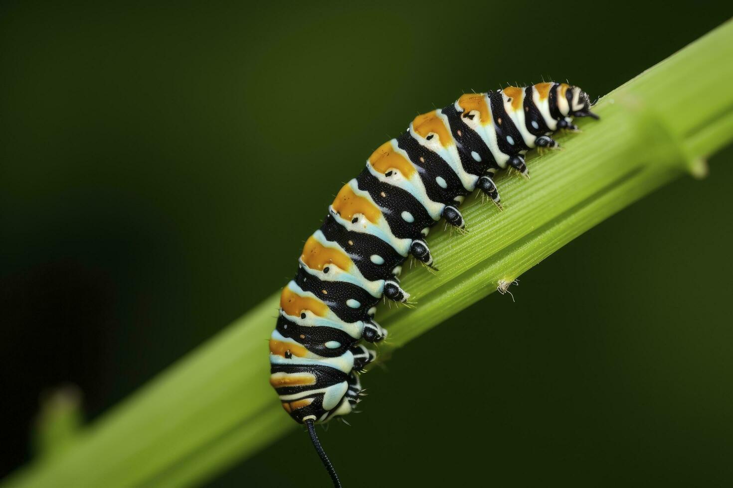 ai gegenereerd rups- zwaluwstaart vlinder. gegenereerd ai. foto