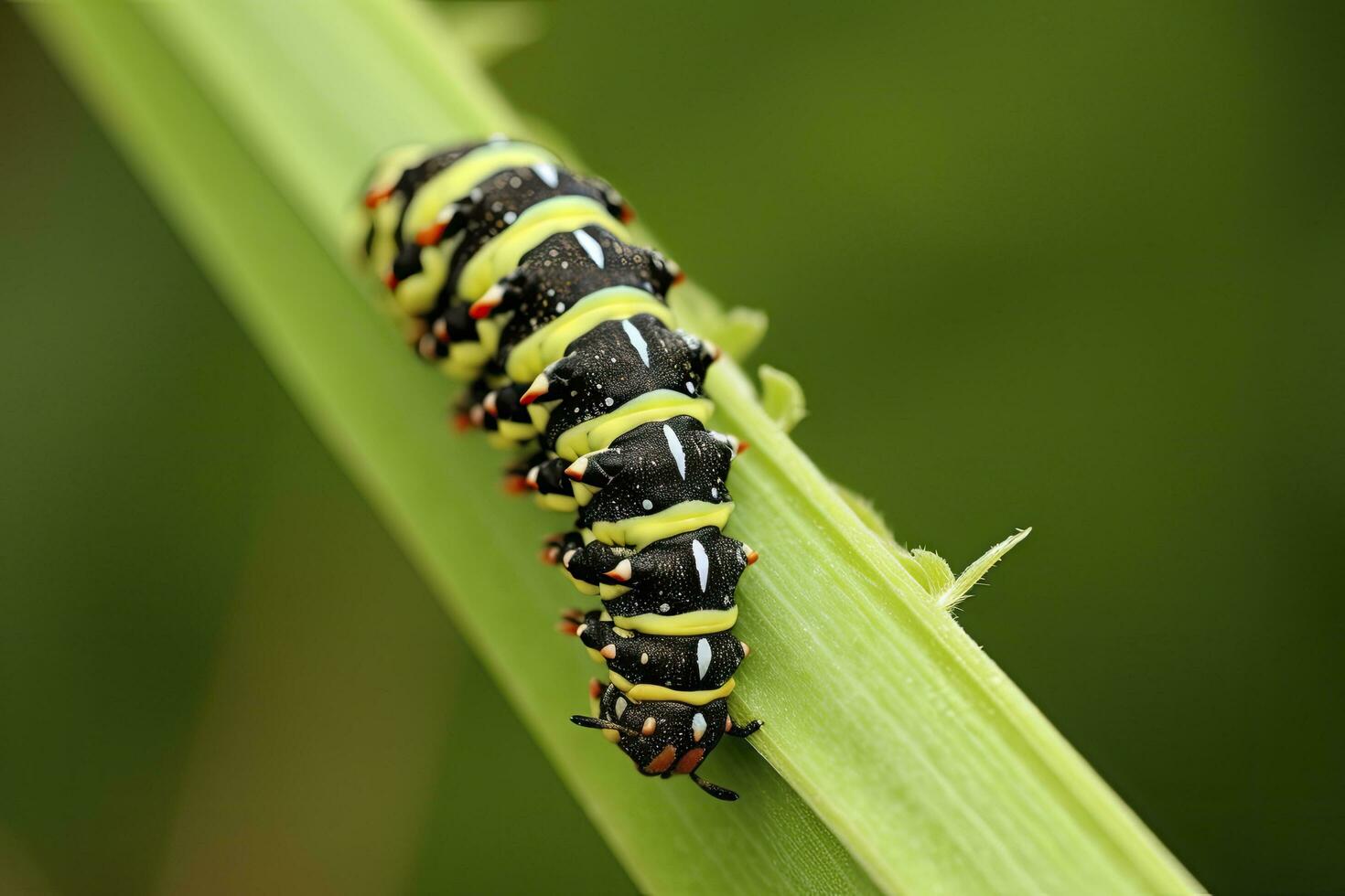 ai gegenereerd rups- zwaluwstaart vlinder. gegenereerd ai. foto