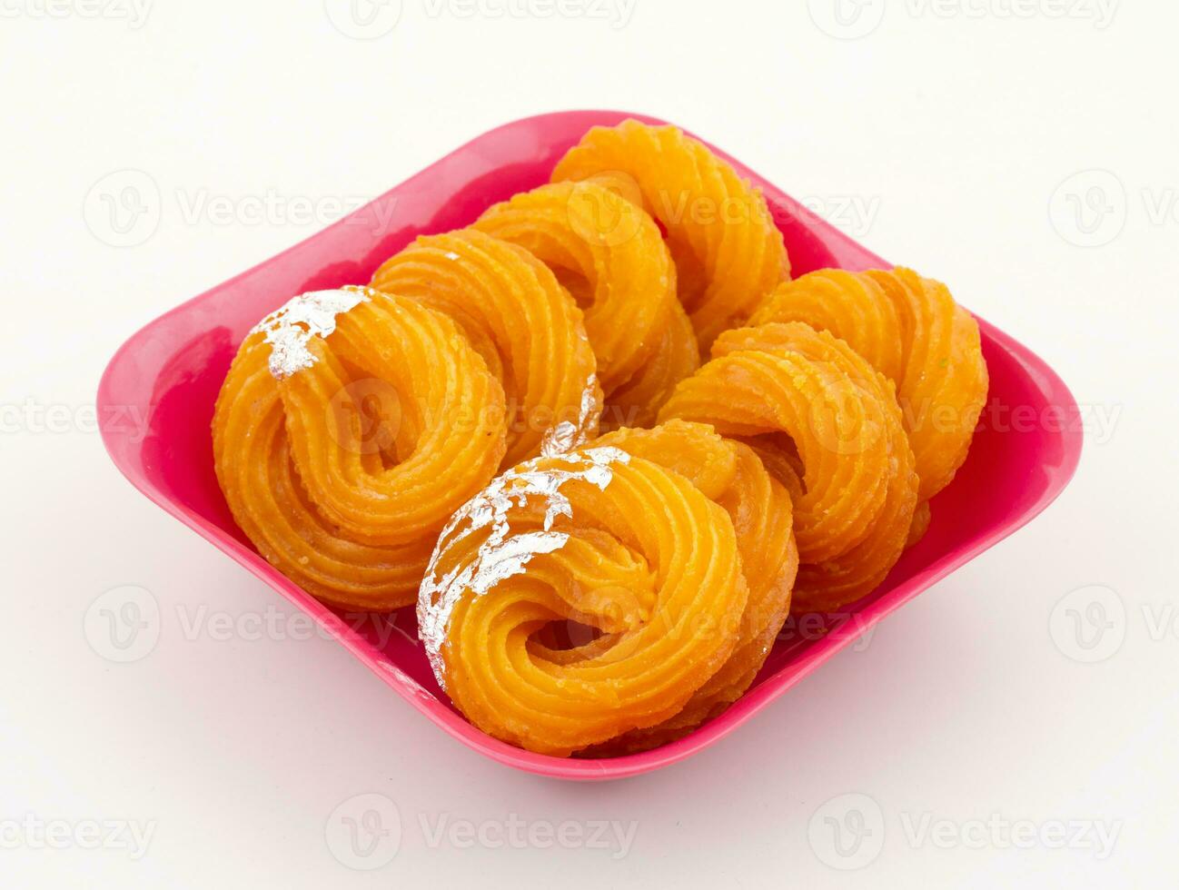 Indisch zoet voedsel paneer jalebi foto