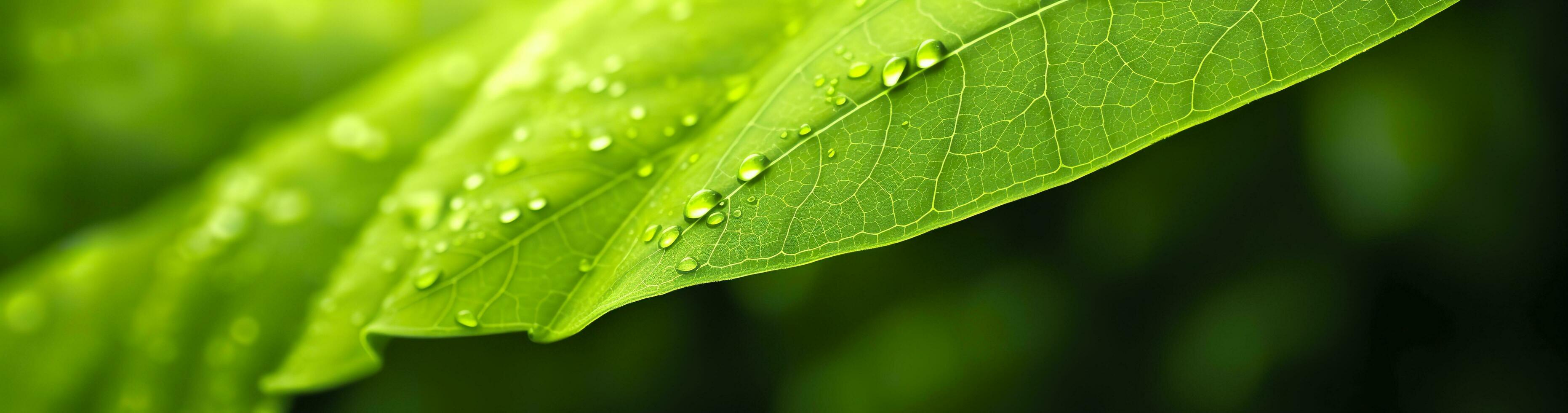 ai gegenereerd groen blad natuur achtergrond. ai gegenereerd foto