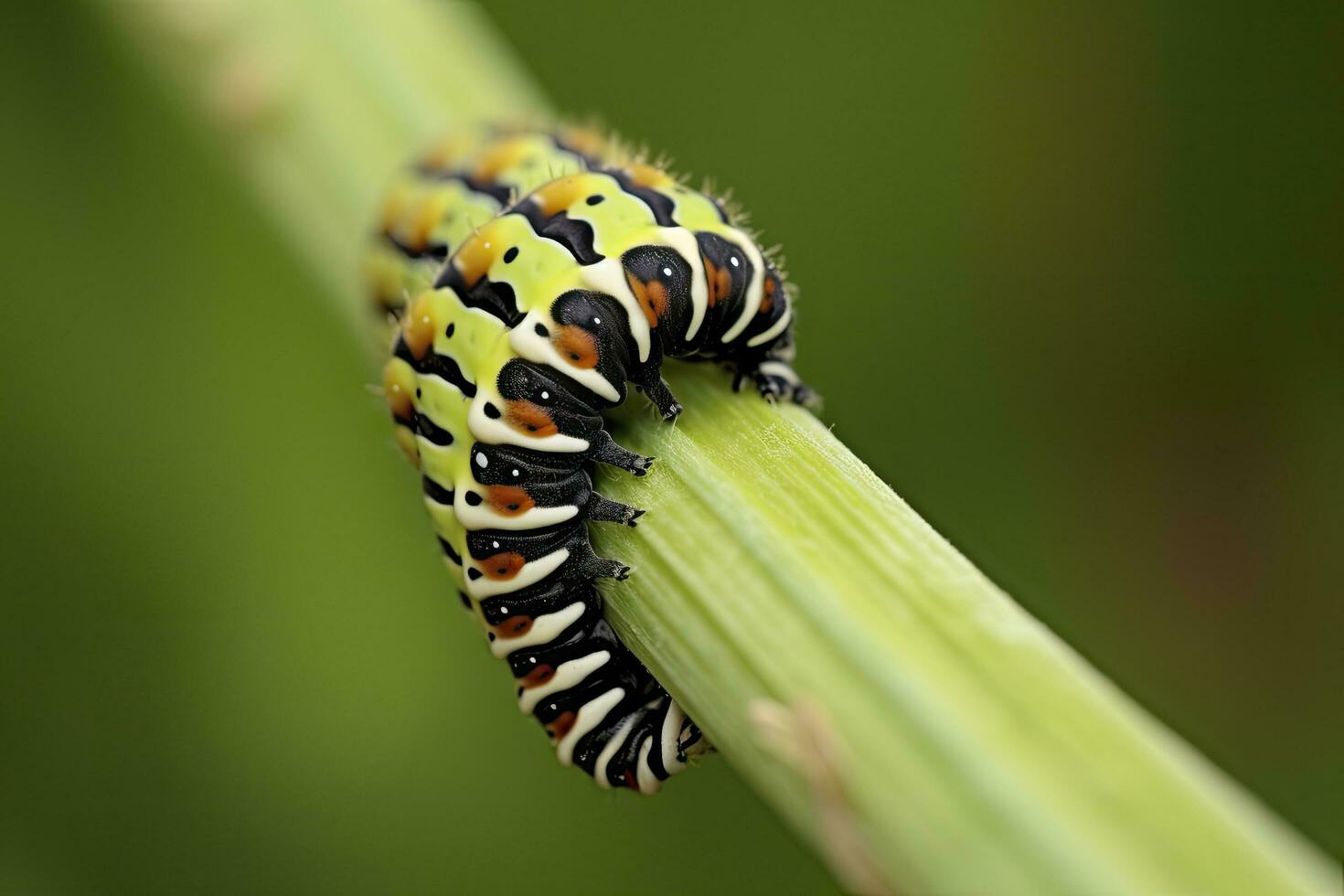 ai gegenereerd rups- zwaluwstaart vlinder. gegenereerd ai. foto