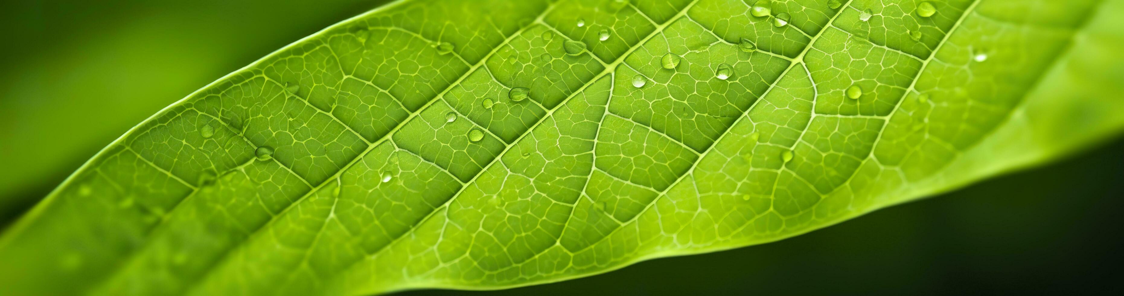 ai gegenereerd groen blad natuur achtergrond. ai gegenereerd foto