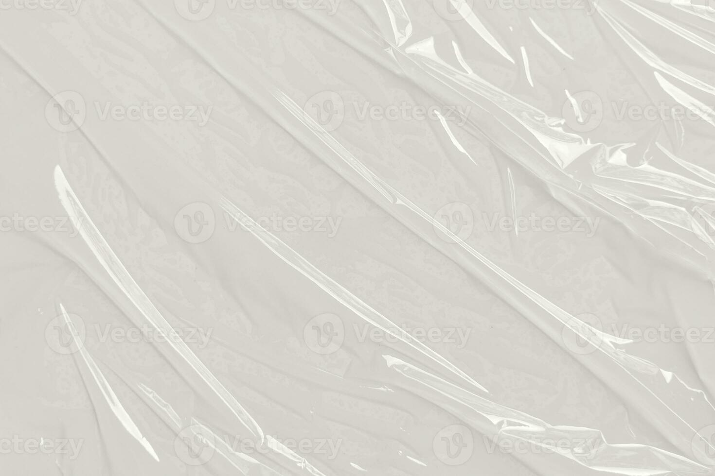 plastic transparant cellofaan zak Aan wit achtergrond. wit plastic film inpakken structuur achtergrond. wit plastic zak structuur foto
