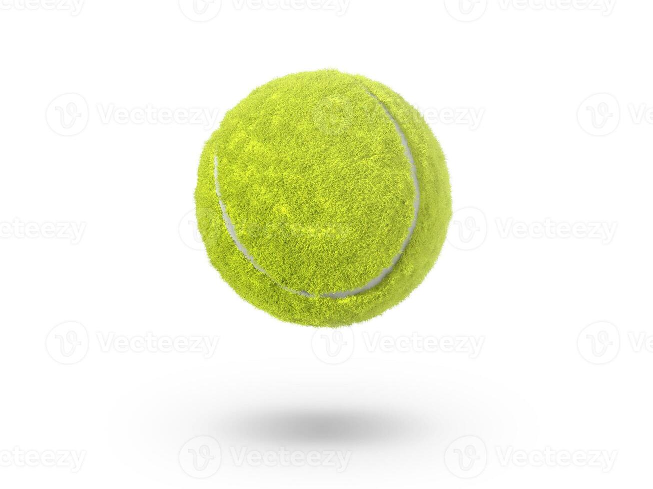 enkele tennisbal geïsoleerd op witte achtergrond foto