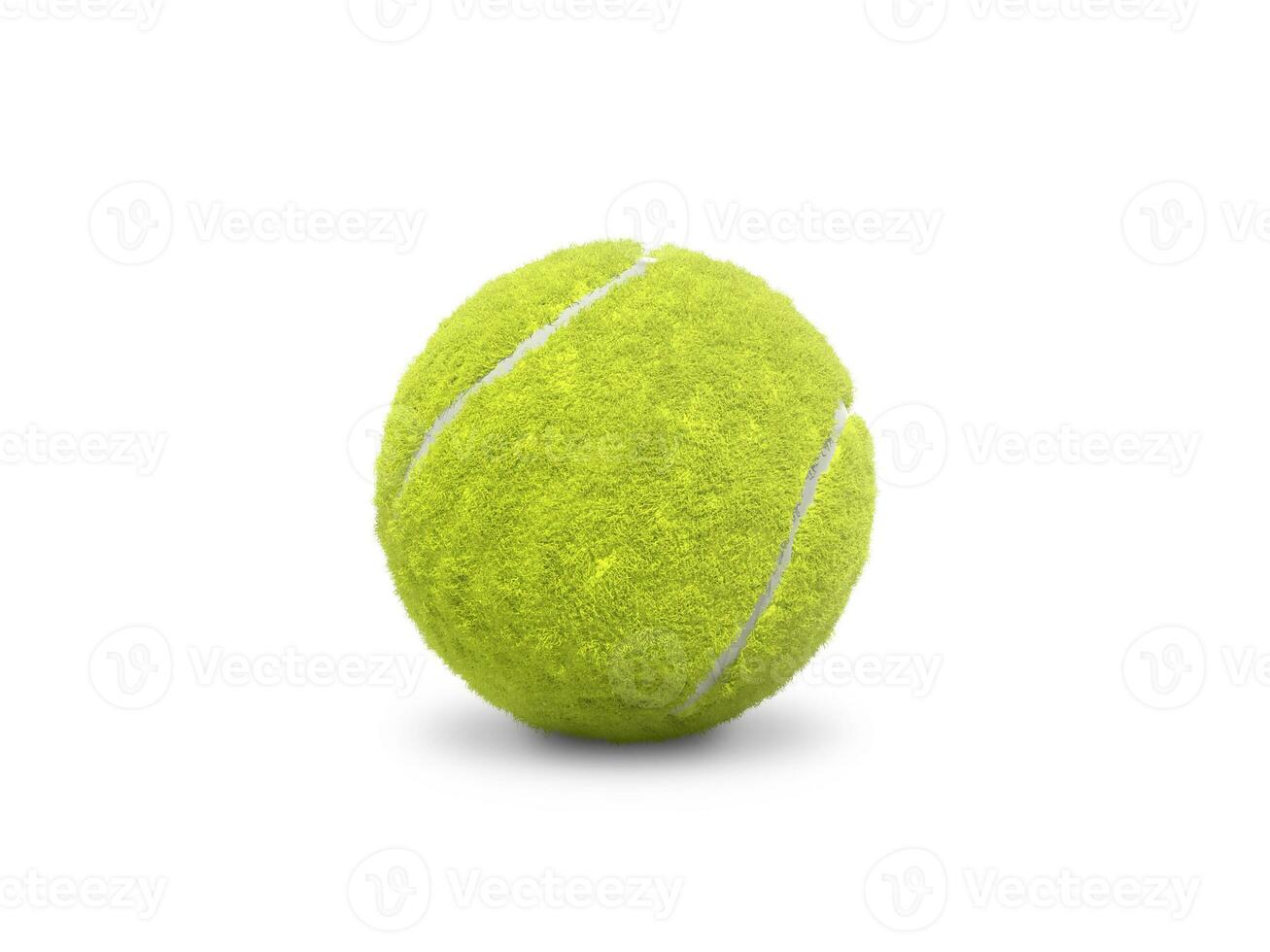 enkele tennisbal geïsoleerd op witte achtergrond foto