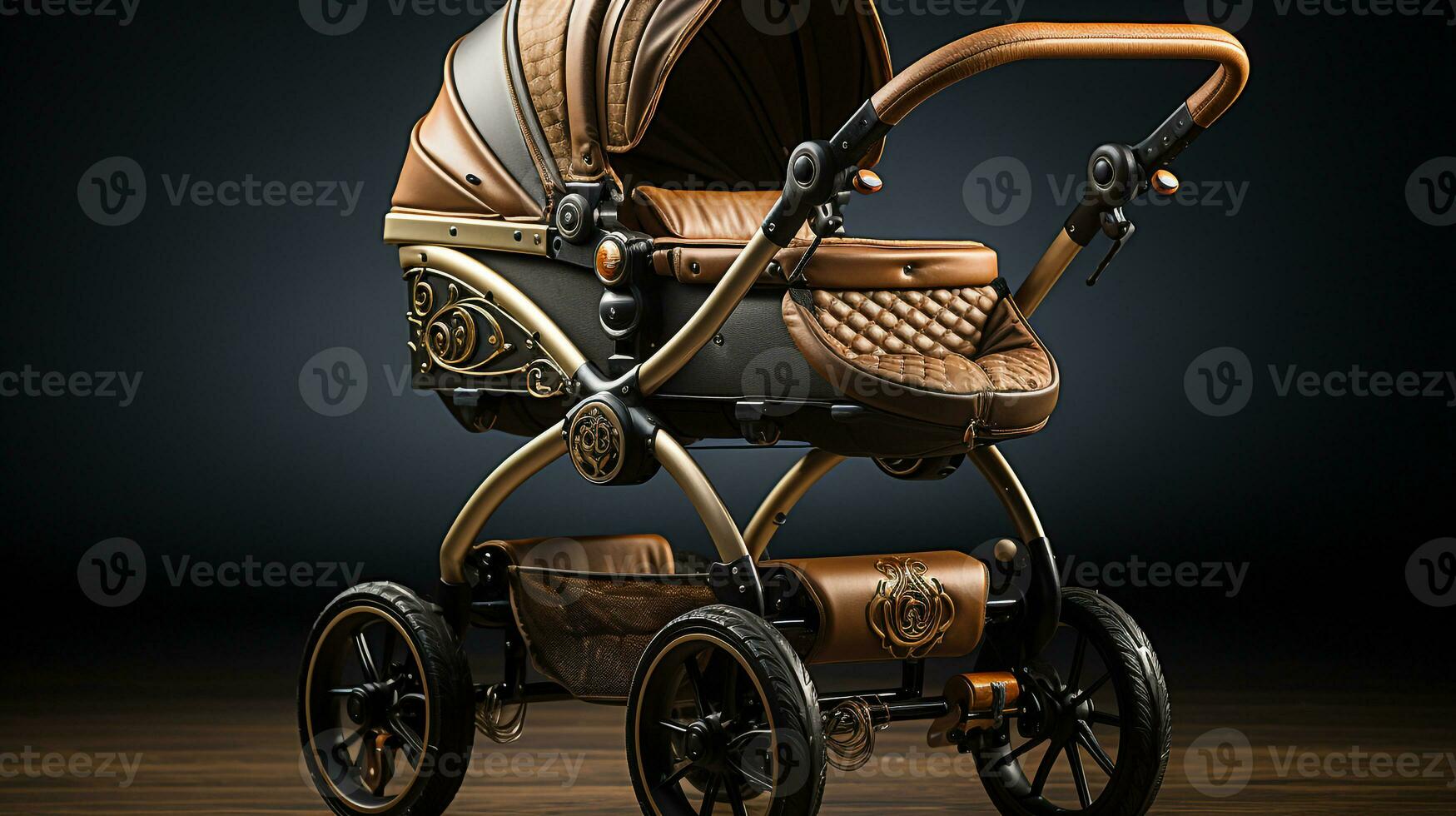 ai gegenereerd 3d realistisch baby wandelwagen foto