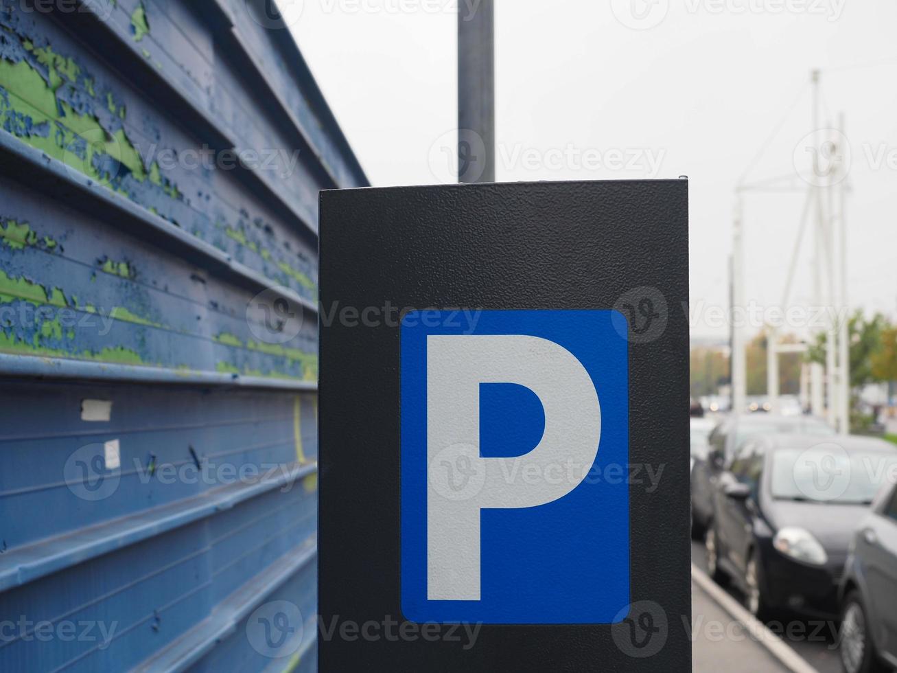 parkeermeter teken foto