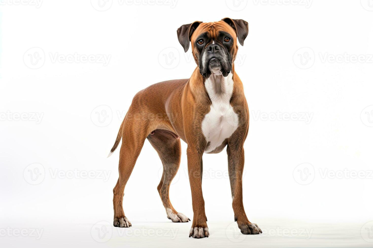 ai gegenereerd realistisch bokser hond clip art foto