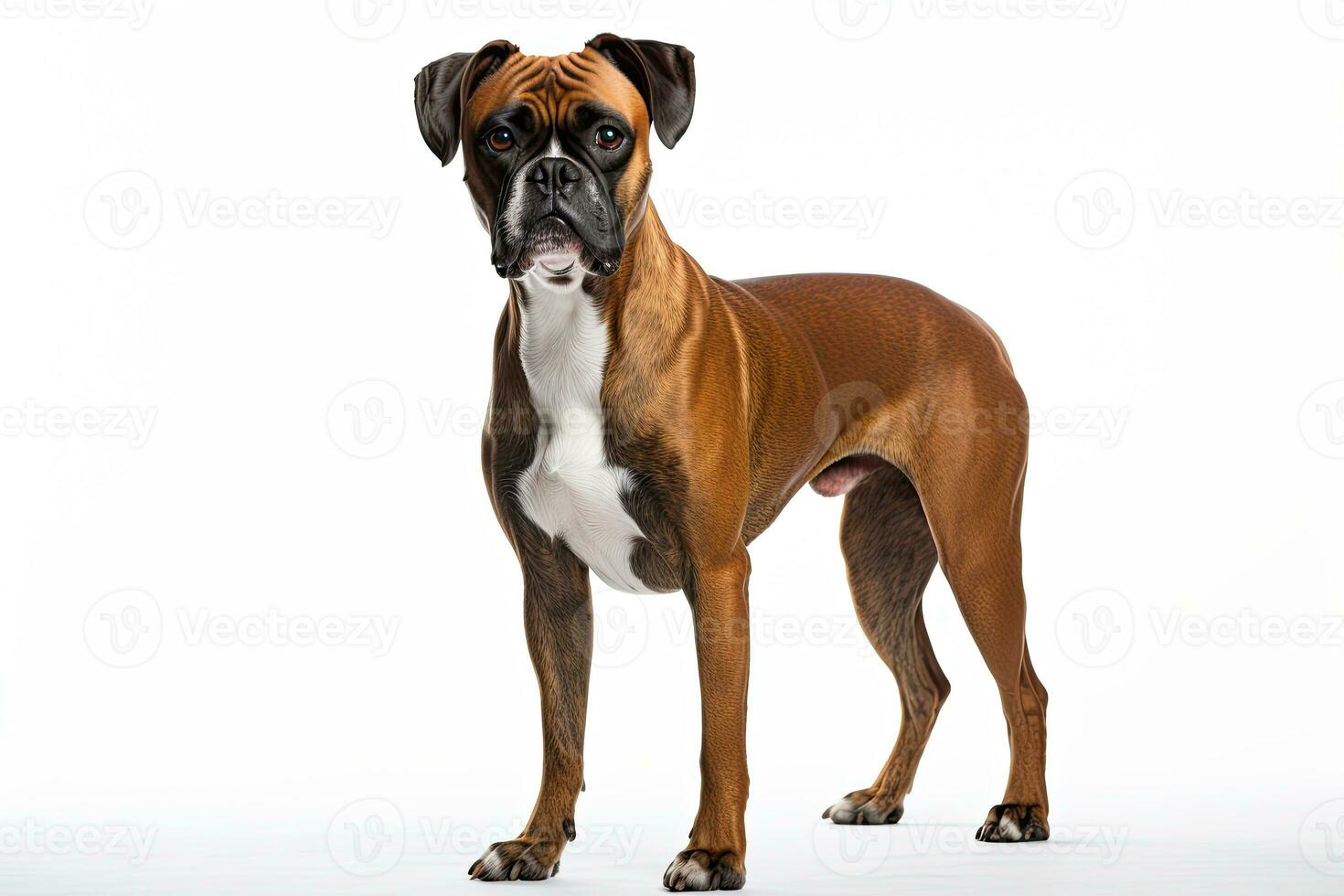 ai gegenereerd realistisch bokser hond clip art foto