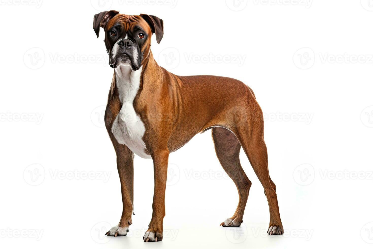 ai gegenereerd realistisch bokser hond clip art foto