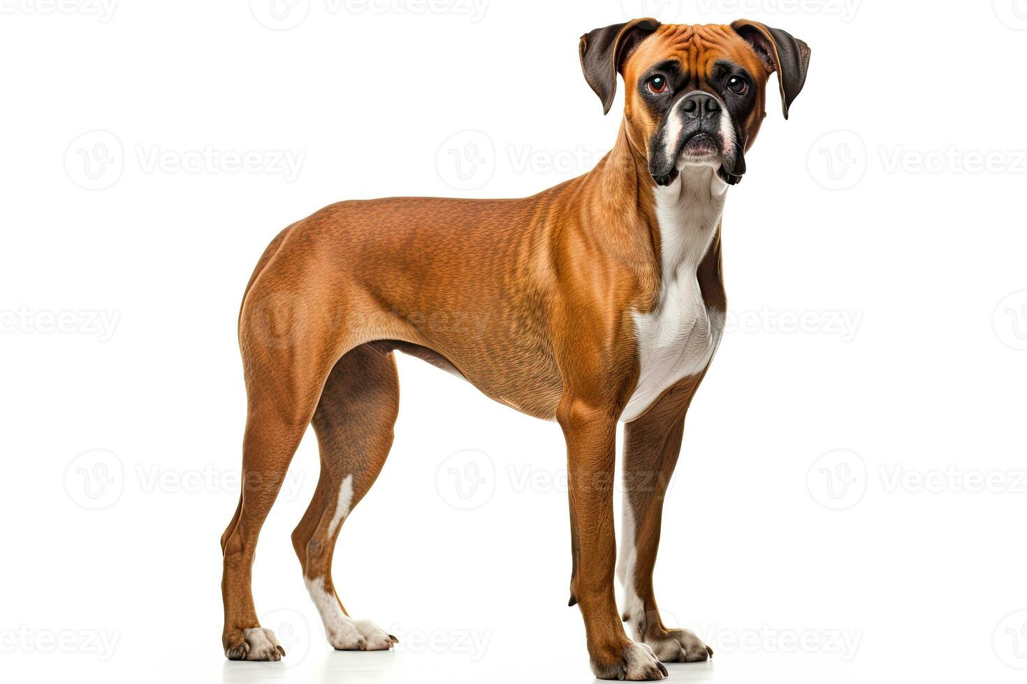 ai gegenereerd realistisch bokser hond clip art foto